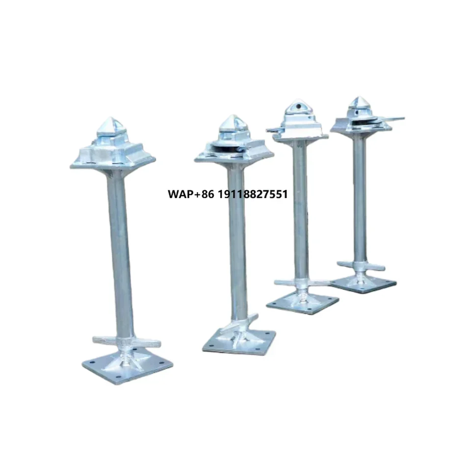 Alloy Steel Stabilizer Support Jack Height Adjustable Container Support Leg for Iso Sea Shipping Containers