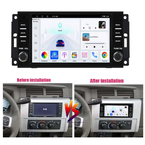 Imagen 2 del producto 7 ''para Dodge Dakota 2009 - 2011 reproductor de Radio de coche Android Carplay Auto pantalla Multimedia estéreo Autoradio unidad central navegación
