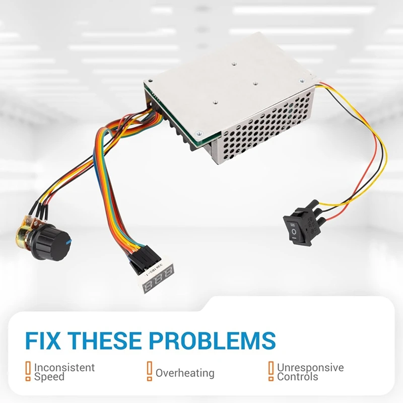 وحدة تحكم في سرعة محرك التيار المستمر 10-55 فولت 12 فولت 24 فولت 36 فولت 48 فولت 60A 15 كيلو هرتز PWM تيار مستمر نحى
