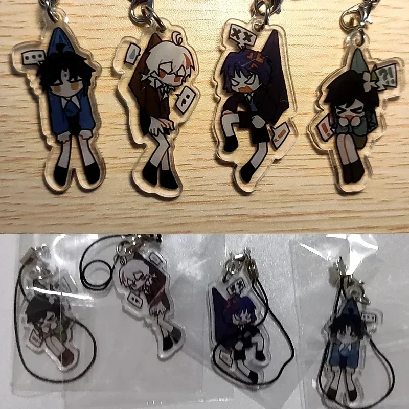 Anime Game Impact Scaramouche (Being Pulled by the Collar) Strap Lanyards For Mobile Phone Case Keychain Car Chain Cover Hang