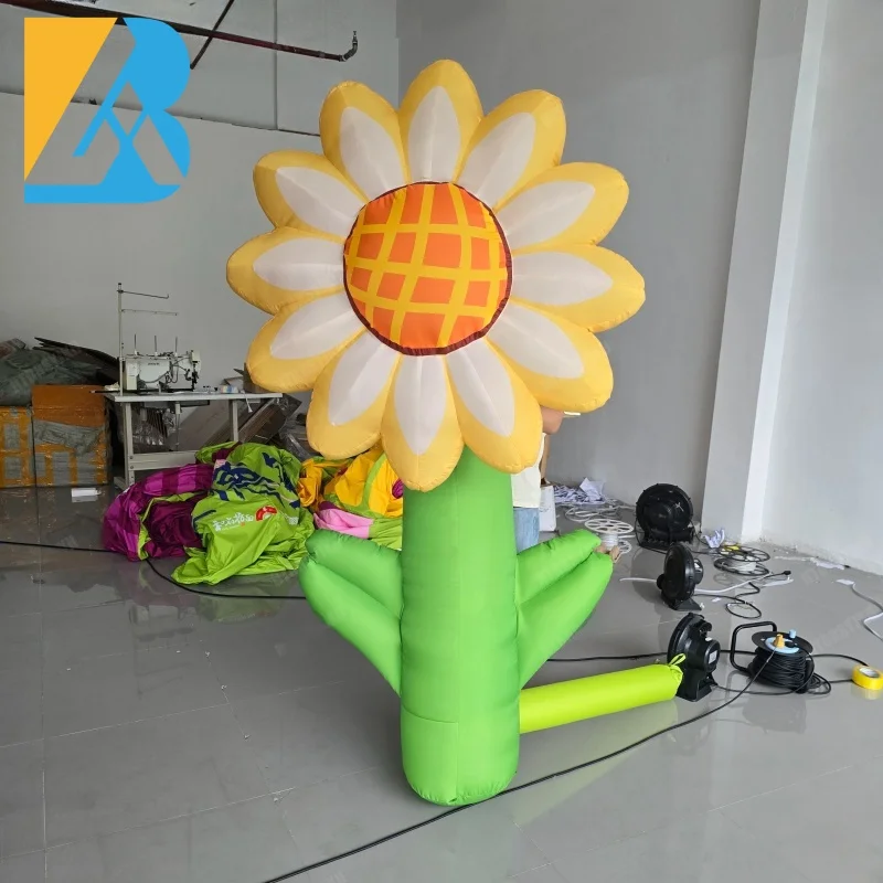 Personalized Giant Blow up Sunflower Party Decor for Hall Event Display Toys