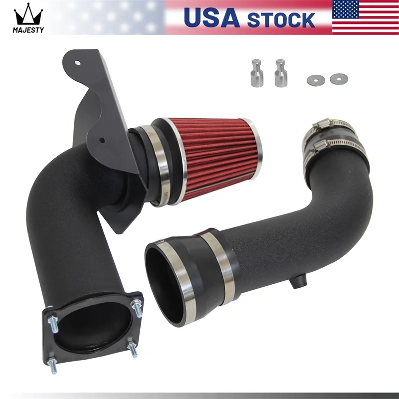 Cold Air Intake Racing System + Filter For 1994-1998 Ford Mustang 3.8L V6 Black