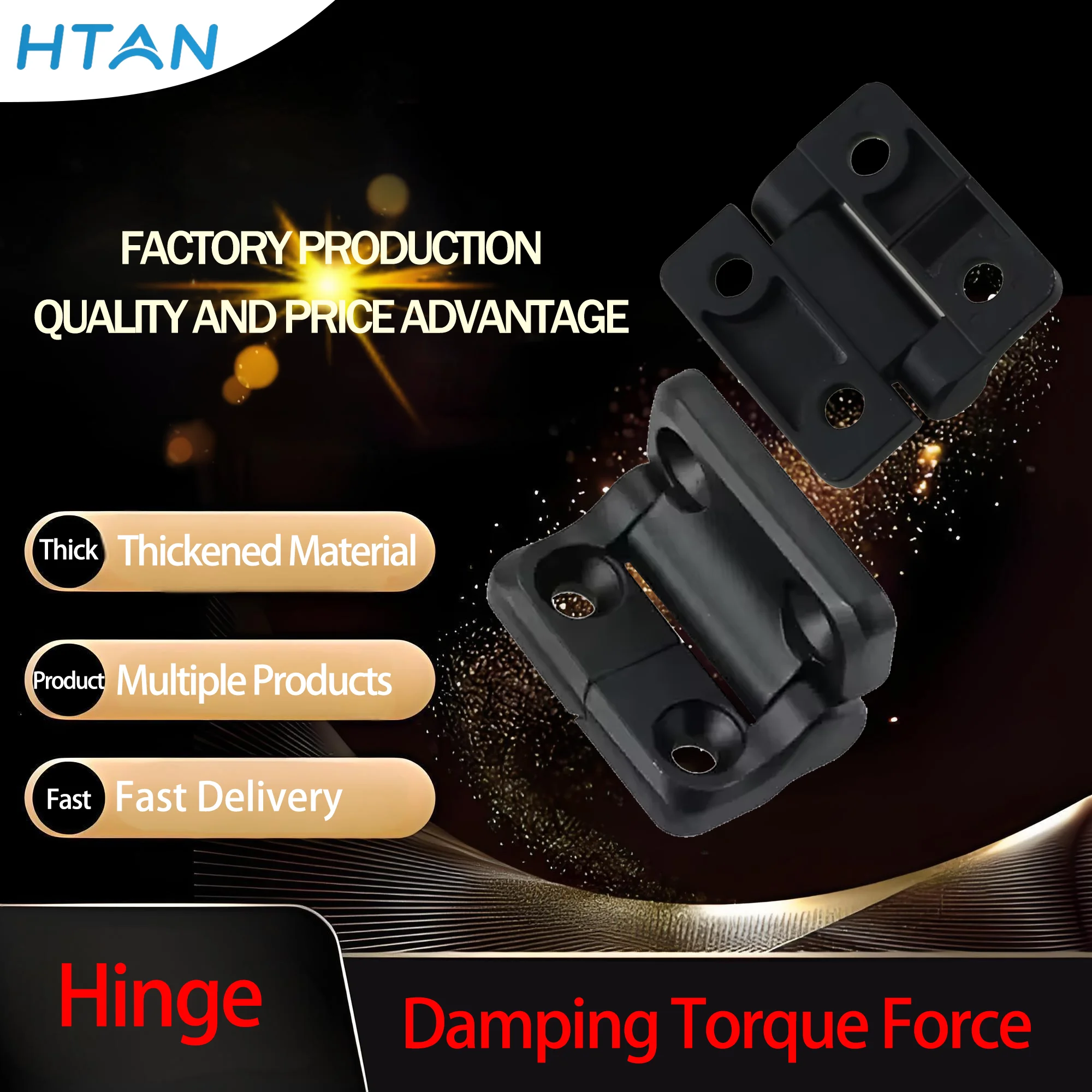 

180 Degree Flat Open Concealed Damping Hinge Industrial Equipment With Arbitrary Stopping Zinc Alloy Double Folding Torque Hinge