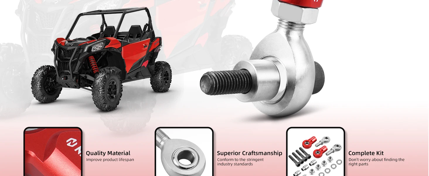 NICECNC Für Can-Am Maverick X3 2017-2023 Vorder- und Hinterachs-Stabilisator-Kit Max R 4x4 Turbo Anti-Roll-Stabilisator Aufhängungsteil – Detail 2
