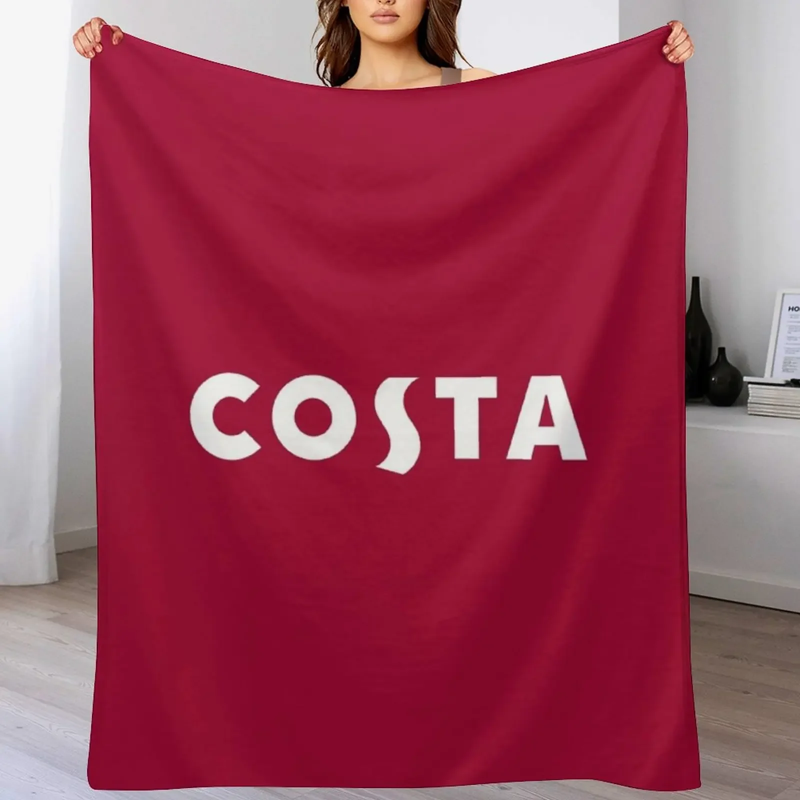 New Costa Coffee Chain Logo design Throw Blanket Warm Throw Blanket Gift for Anniversary