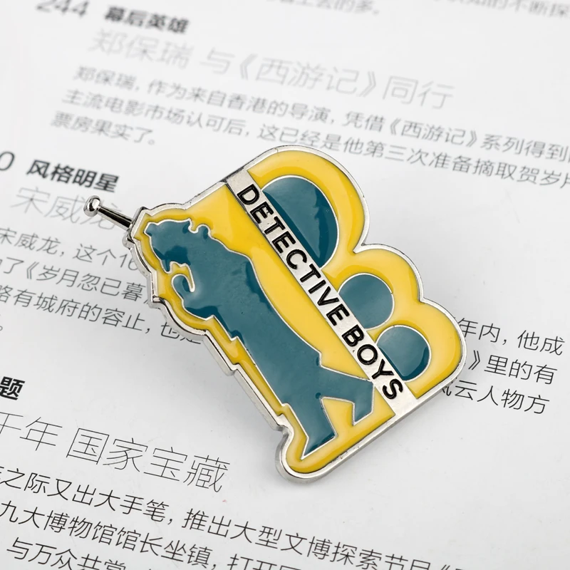 Anime Manga Detective Conan Enamel Pin Cosplay Brooch Badge for Backpacks Fashion Jewelry Gift view 2