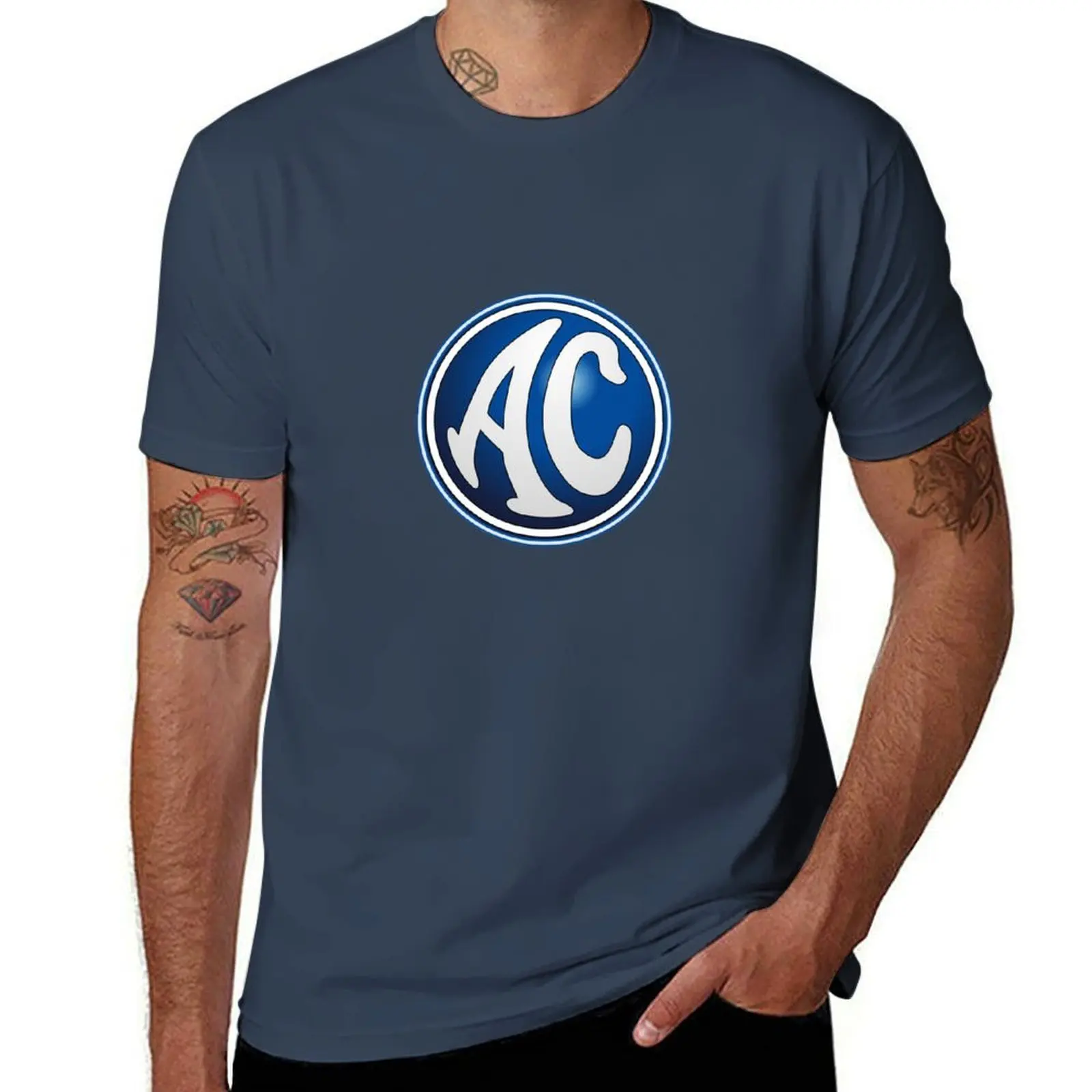 AC - Classic Car Logos T-Shirt Basic All Season Solid T-Shirt