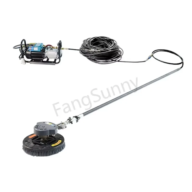 STLF7.2m Long Reach Handheld Dual-Brush Cleaner Equipped with High-Pressure Pump for High Efficiency Solar Farm Cleaning