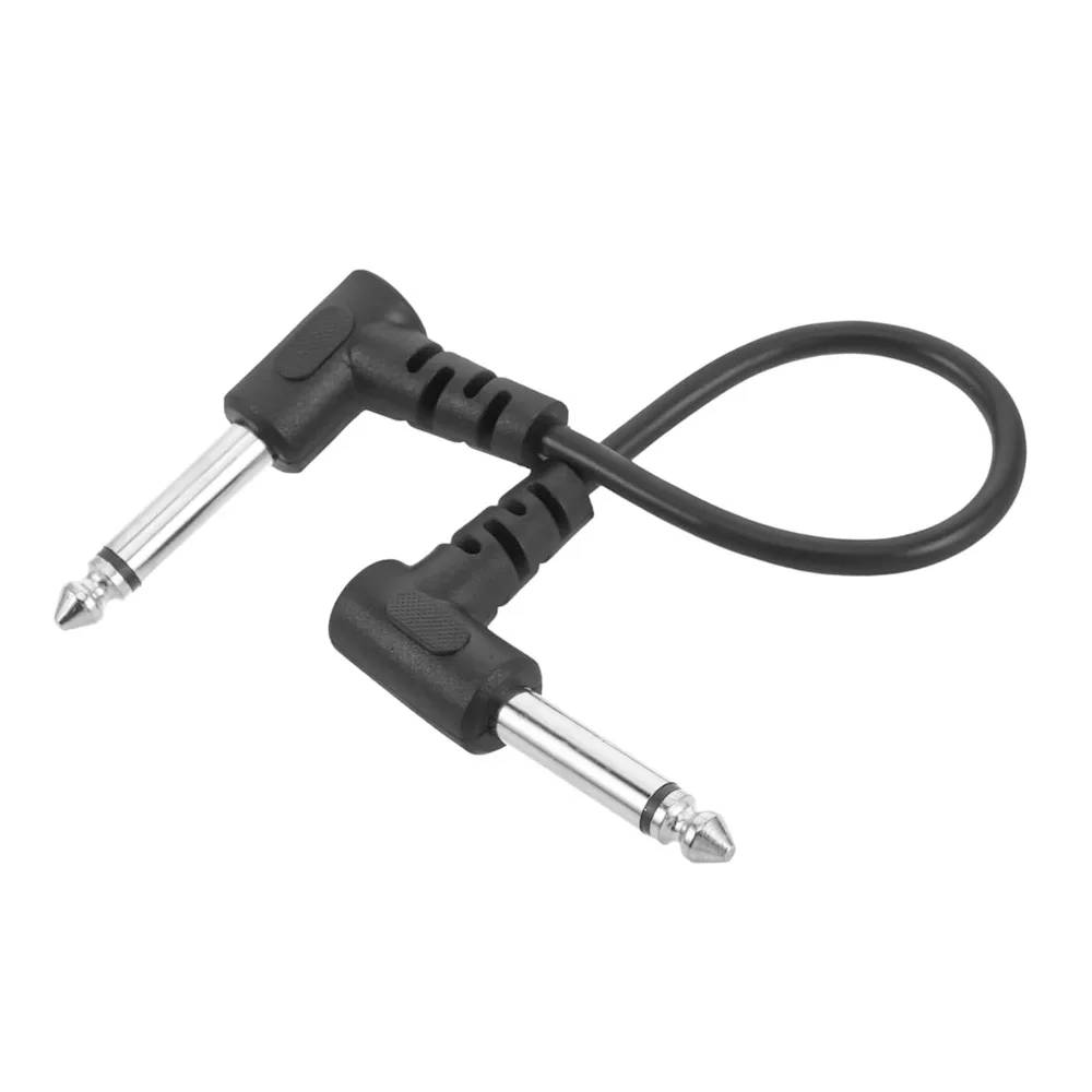 

Guitar Pedal Patch Cable Electric Guitar Effects Pedal Cable short Cable with 2 Right-Angle Plugs Shielded Noise Reduction Wire