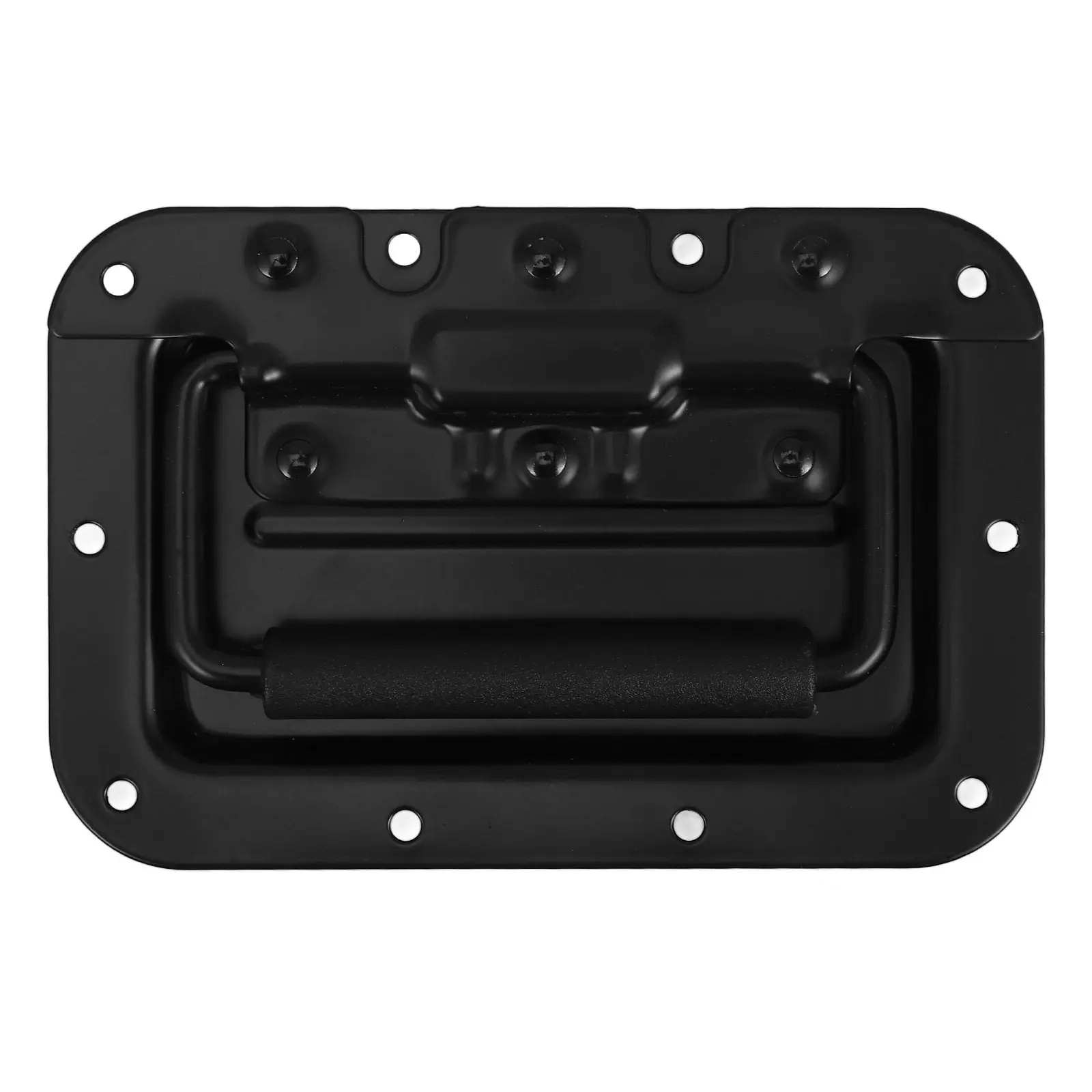 8Mm Spring Loaded Iron Recessed Handle with Padded Grip Ideal for Speaker Box Cabinet Flight Case Chest Heavy Duty Use