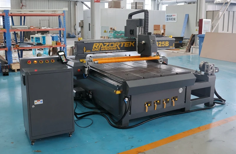 3d cnc router wood working engraving plywood furniture making machine with side rotary cnc router