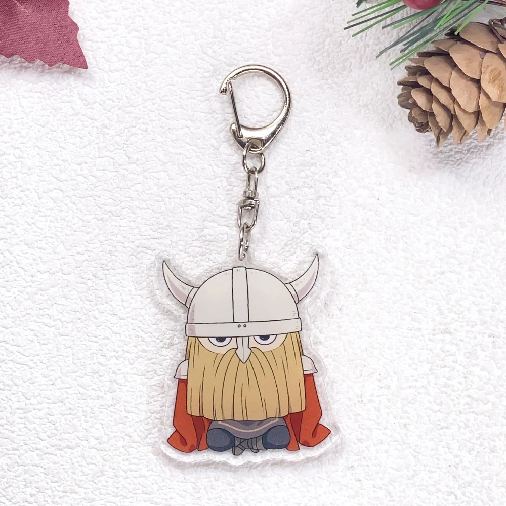 8Pcs Anime Frieren: Beyond Journey's End Cute Keychain Accessories Acrylic Charms Pendant For Bag Key Holder Backpack Decoration