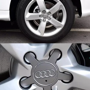 4 adet kap hub, tekerlek araba lastik jant merkezi yerine kapak iç aksesuarları audi q5 a3, a5, a4 a4l a6 a6l a7 a8 amblemi, otomatik Tekerlekli araba için en iyi 10 satış kapağı - №8