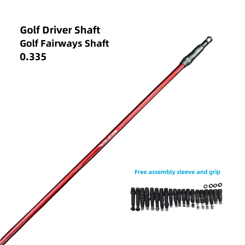 

New Golf Clubs Shaft red TR 5/6/7 Graphite Shaft Driver and wood Shafts Flex R/SR/S/X Free assembly sleeve and grip 0.335 Tip