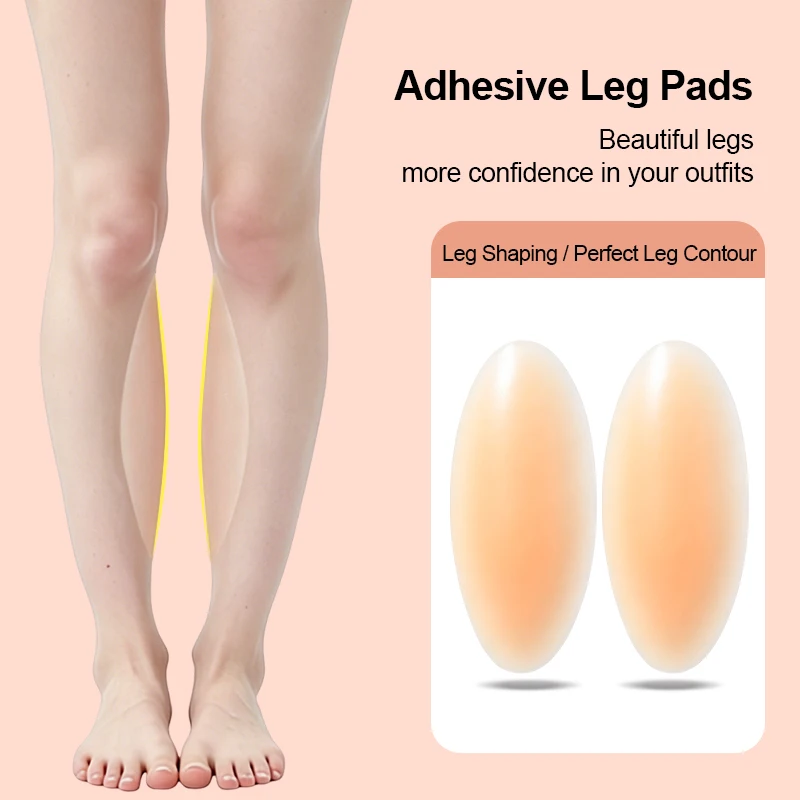 

LERVANLA Calf Contouring LERVANLA Silicone Pads Self-Adhesive Invisible No-Show Leg Shaping Support for Calves Reusable