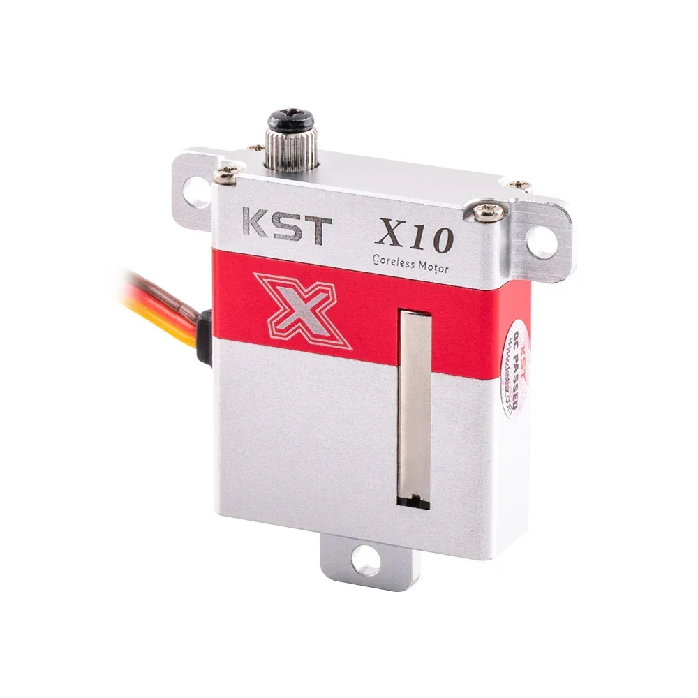 KST X10 V8.0 10kg 0.10 Sec Micro Digital Metal Gear Glider Servo Motor for Drone UAV RC Car Robot Arm Boat Helicopter Airplane