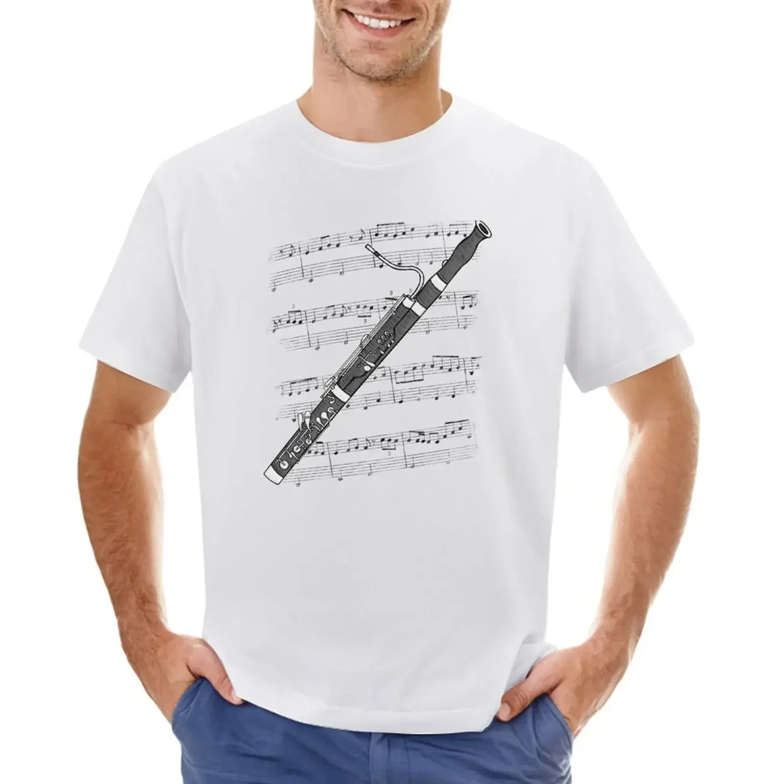 Bassoon Player Bassoonist Woodwind Musician T-shirt vintage kawaii clothes funnys mens clothing