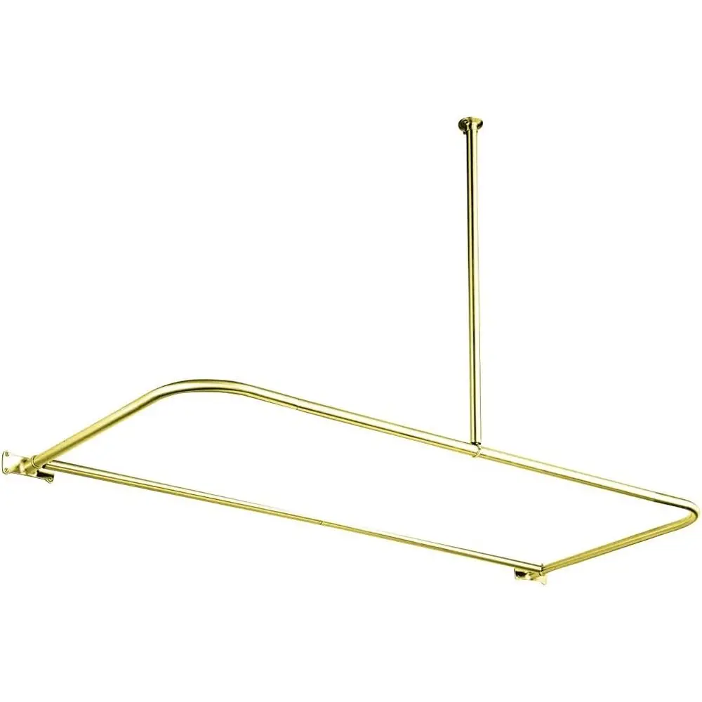 

CC3132 62-Inch Large Size by 27-5/8-Inch D-Type Shower Rod, Polished Brass