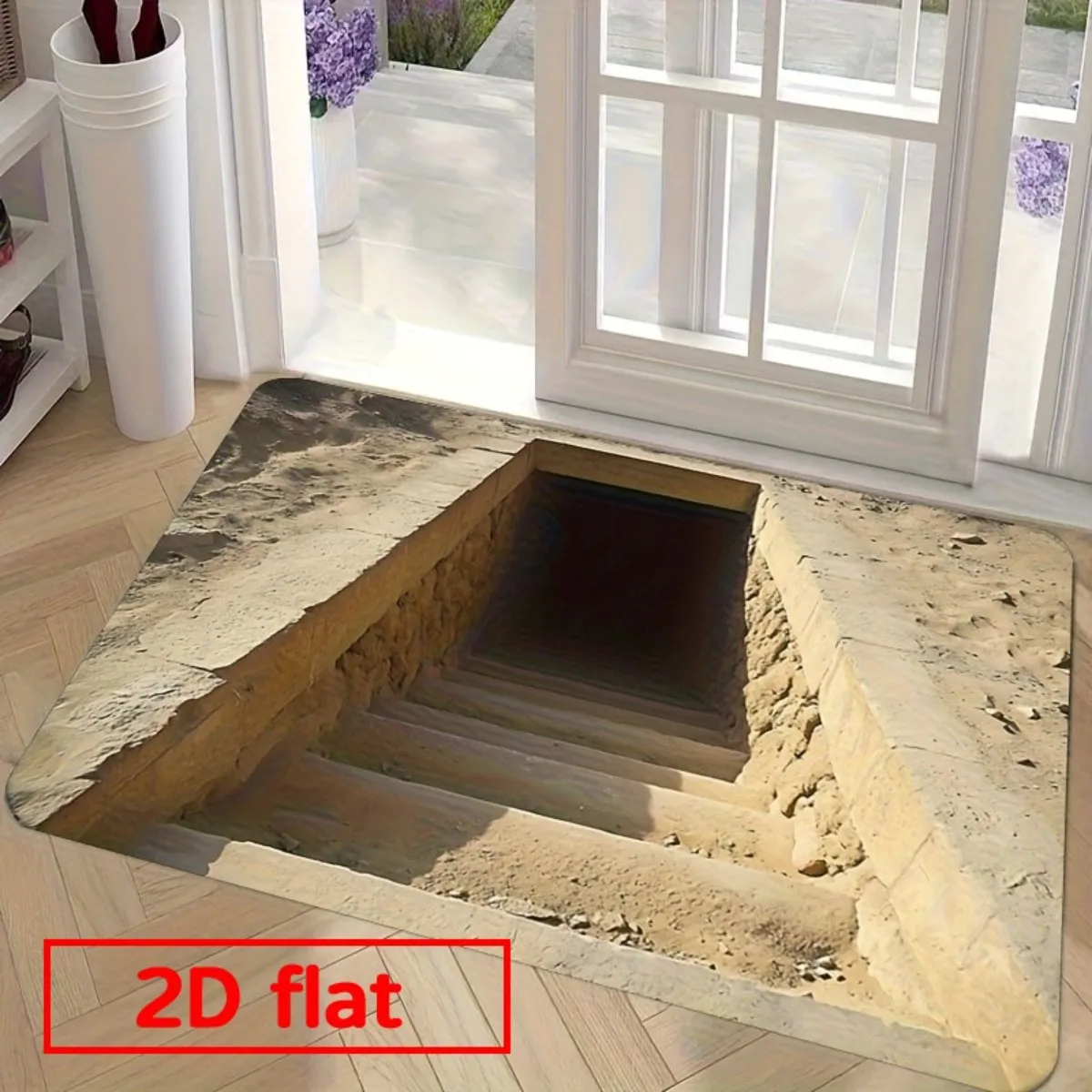 VIKAMA 2D Carpet Fun Dizzy Mat Entrance Doormat Soft Kitchen Rug Carpet For Living Room Rug For Bedroom Bathroom Mat Home Decor