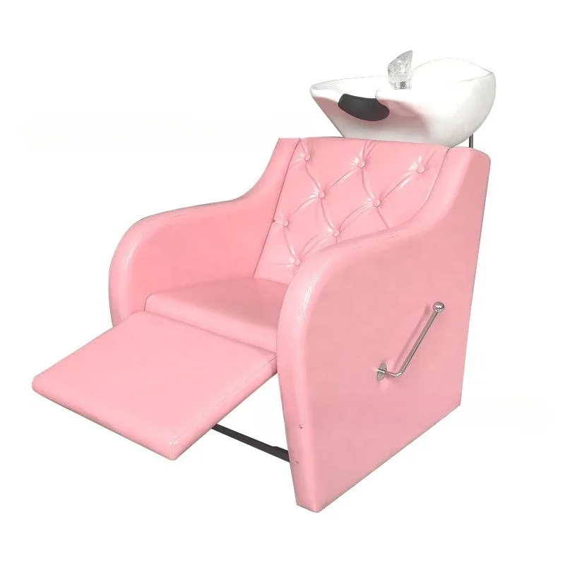 Special shampoo bed for barber shop Sitting semi-lying hair care punch bed Shampoo flush bed