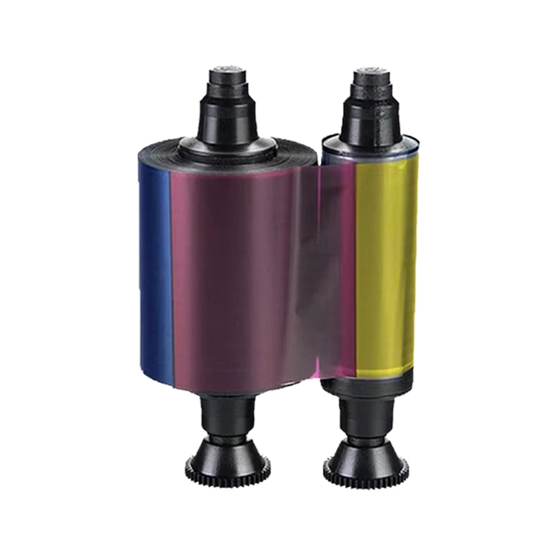 شريط طابعة Evolis الأصلي R3011 YMCKO يستخدم لطابعات بطاقات الهوية Pebble Dualys Securion 200 مطبوعة