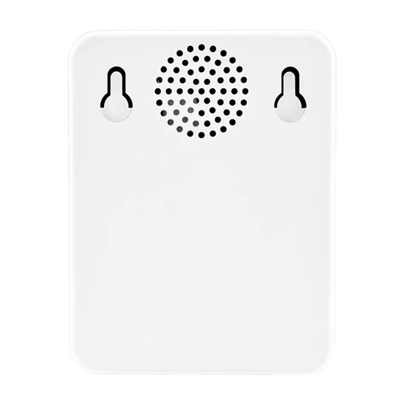 Monitor de qualidade do ar 12 em 1 com exibição de hora/data WIFI PM2.5 PM10 CO CO2 TVOC HCHO AQI Tester, branco