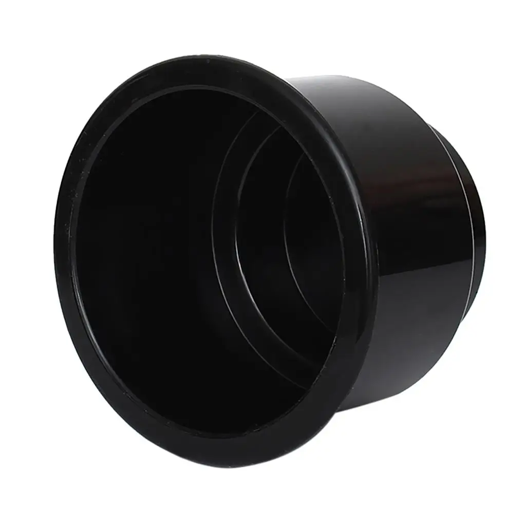 Black Side Hole Recessed Cup Drink Holder for Marine Boat Car RV