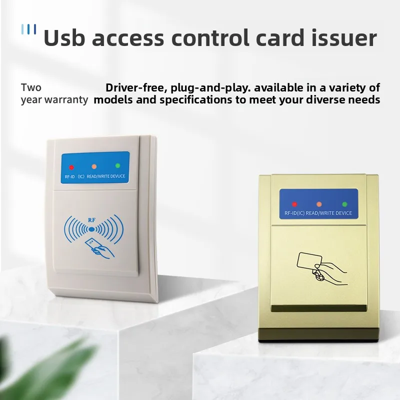 NEW ID USB 125khz Desktop Card Issuer 13.56mhz Access Control Issuer usb Driver-Free Card Swiper Membership System Plug-and-play