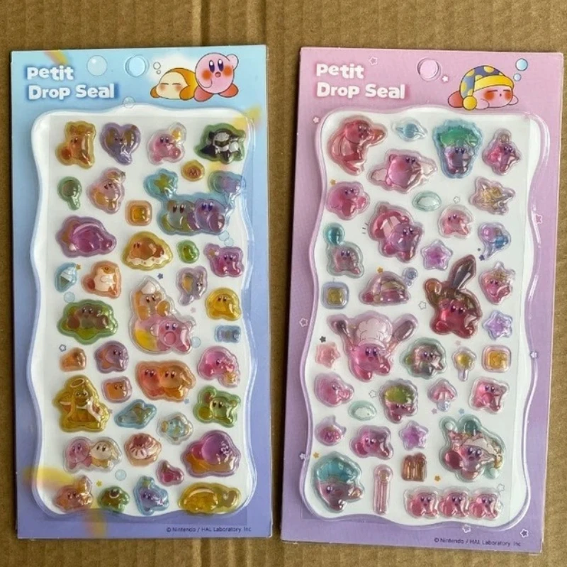 

20 шт. милых японских 3D-стикеров Кирби с рельефным изображением, стереоскопические наклейки для декора мобильных телефонов, подарок для студентов, для рукоделия и канцелярских принадлежностей