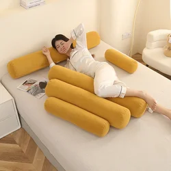Body Pillow Pregnancy Pillows Chin Lumbar and Leg Support Stomach and Back Sleepers Adjustable Bendable Roll Pillow for Sleeping