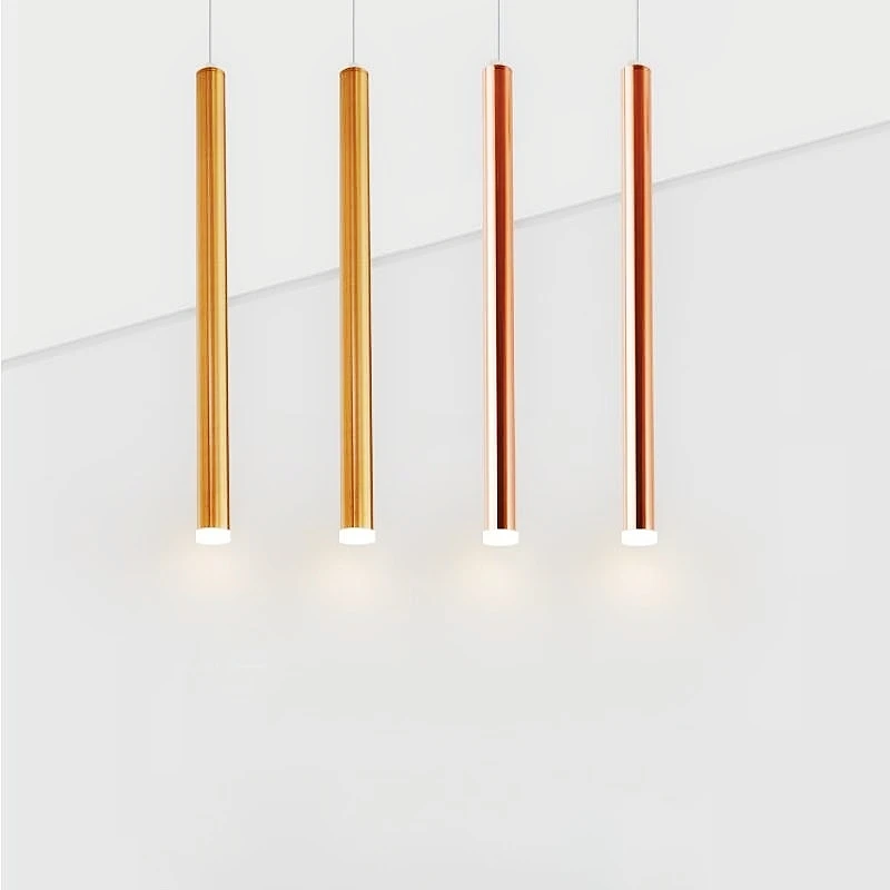 Simples Candelabro LED Moderno, Bar Linha Lâmpada, Restaurante Bar Recepção, Lâmpada de cabeceira, Iluminação Interior, 7W, 110V-220V, 7W