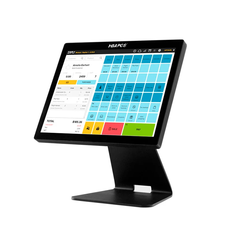 ATV&UTVHBAPOS Q2 15.6 Inch Touch Screen All in One POS Terminal Cash Register for Supermarket