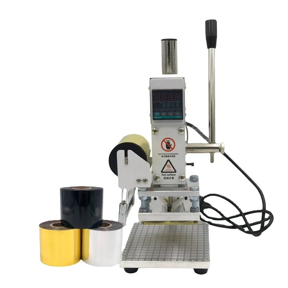 

Digital Hot Foil Heat Gilding Pressing Machine for Leather Plastic Wood