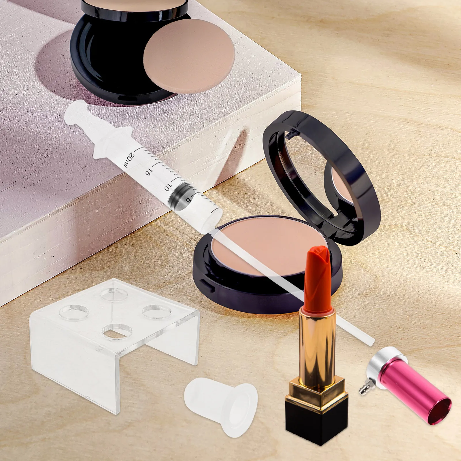 

Набор для изготовления помады: 1 комплект инструментов с формой для DIY-проектов, простой дизайн для легкого извлечения, портативный набор аксессуаров для создания кремовой помады своими руками