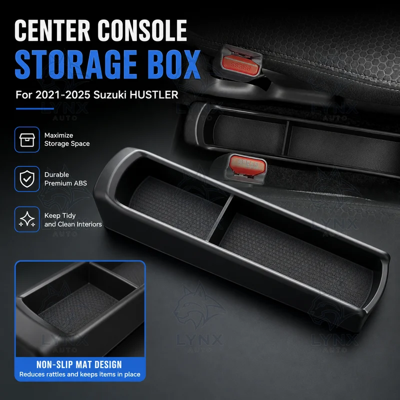 For 2021-2025 Suzuki HUSTLER Center Console Lower Storage Box Organizer Car Accessories Special Modification Parts