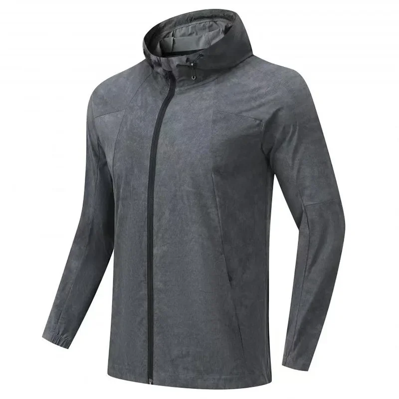 Men's Sports Fitness Long Sleeve Hooded Jacket Top Casual Slim Running Training Clothing Outdoor Jogging Sweatshirts