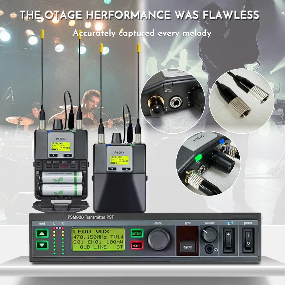 PSM900 P9T Transmitter P10R Receiver Stage Recording Studio 24-bit Processing