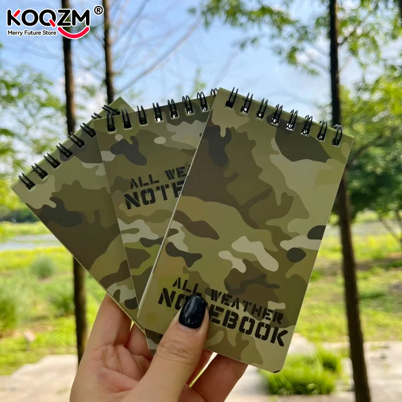 위장 인쇄 노트 북 페이퍼, 방수 쓰기 종이, 비 오는 날 전술 노트 북 노트북, 전천후 야외