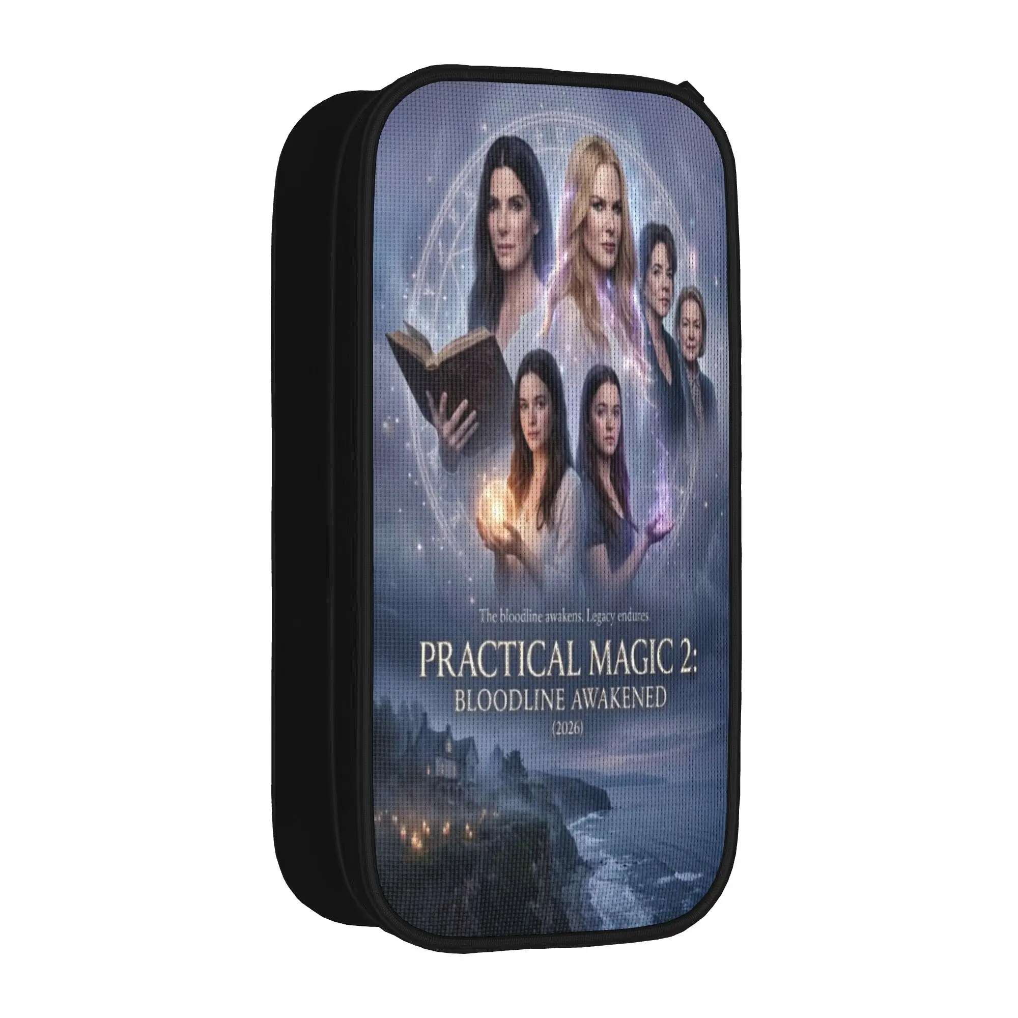 Large-capacity Pencil Case Practical Magic 2 School Accessories  Double Layer Pencil Box Women Makeup Bag Gift