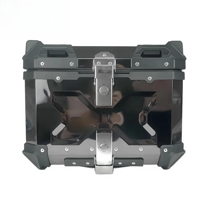 Sale Factory Hot Selling 4L Gray Coloul Bright Suace Large Capacity Motorcycle Aluminum Alloy Trunk