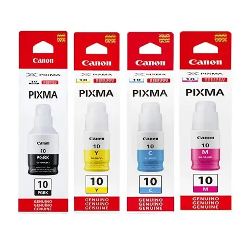 Kit 4 Canon Mega Tank Gi-10 Ink Refis