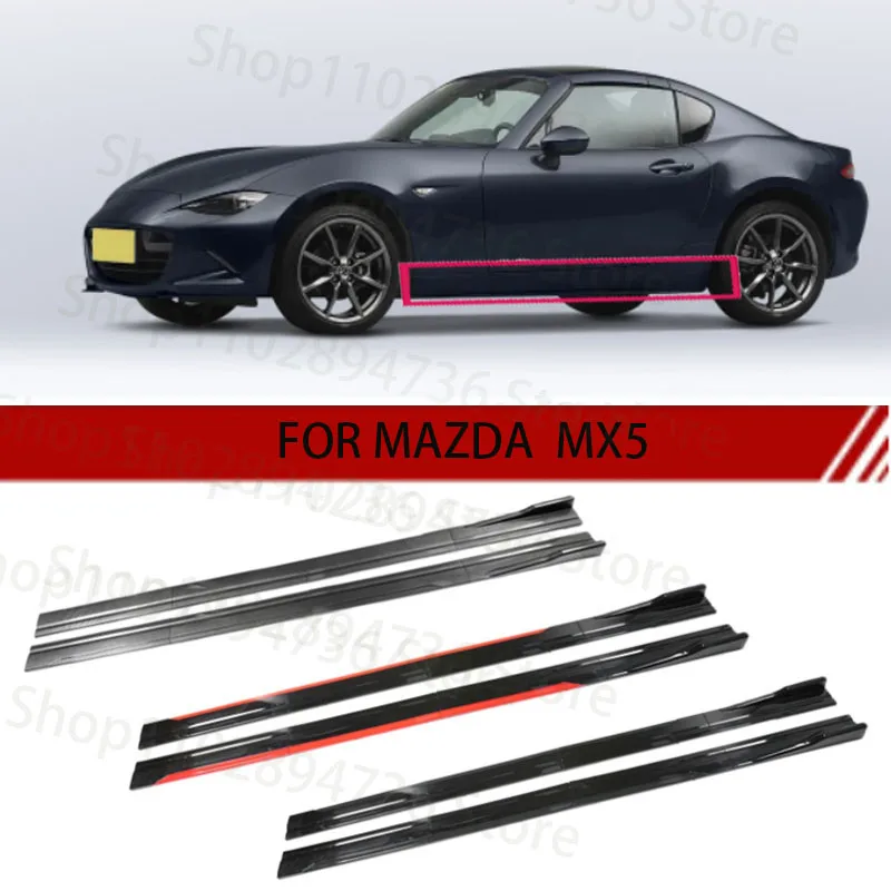 

FOR Mazda MX5 2M Car Side Skirt Extension Plate Lip Separator Bumper 2.18M Racing Side Spoiler