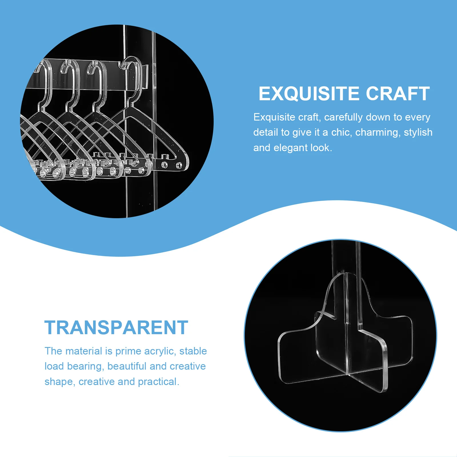 

Подставки для ювелирных изделий Вешалка для одежды Орнамент Стойка для выставки товаров Ожерелья Держатель для браслета Акрил