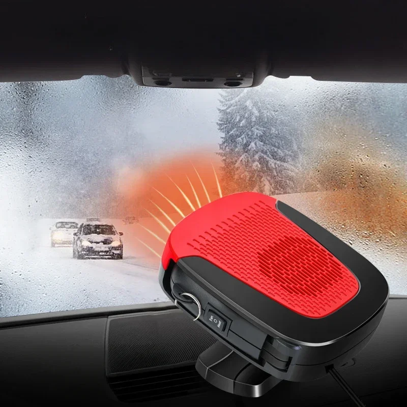 New Car Heater 12v 24v Car Electric Heating Windmill With Cold And Warm Air Defrosting And Snow Demister