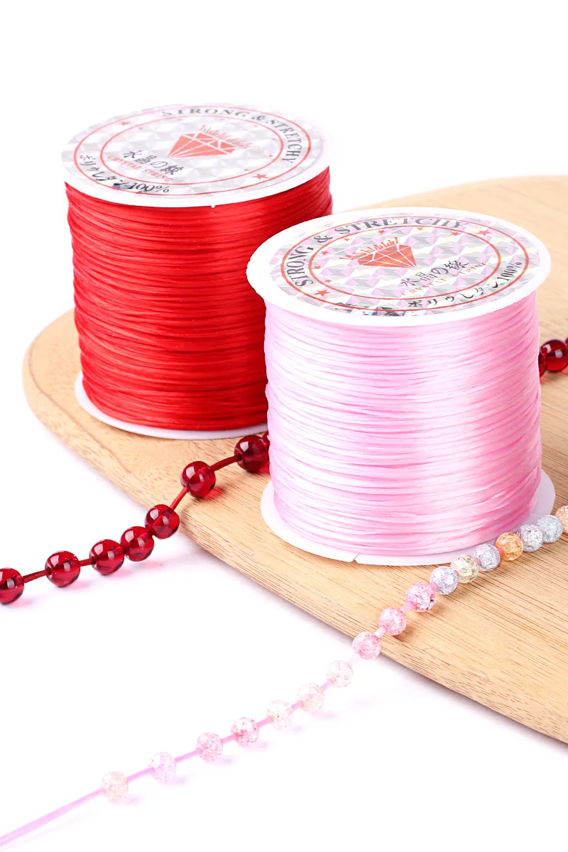 Filo Trasparente Filo Elastico Trasparente Per Braccialetti - 6 Rotoli Aghi, Ideale Per Perline E Fai Da Te Fai Da Te Gioielli - Foto 8