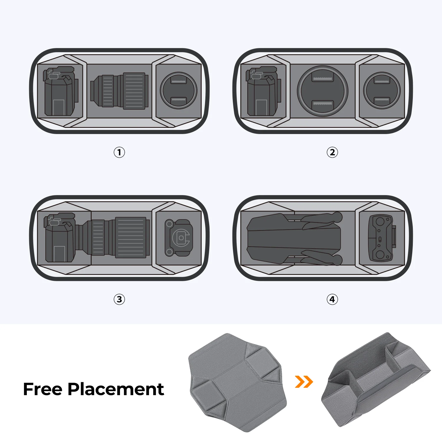 K&F Concept Draagbare cameratas met enkele schouder Multifunctionele waterdichte fotografie DSLR-lenshandtas met statieftas