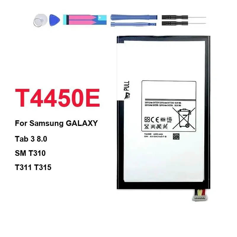 T4450E Good Low-Temperature Performance High-Performance For Samsung Galaxy Tab 3 8.0 SM T310 T311 T315 4450mAh Tablet Battery