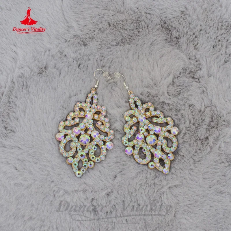 BellyDance ModernDance Earrings Customization Senior AB Stones Accessory Belly Dance Competition Accessory
