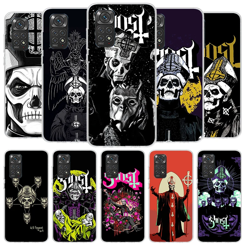 Ghost Papa Emeritus Cover Phone Case For Xiaomi Redmi Note 13 12 11 10 Pro Plus 12S 11S 11T 11E 10S 9 9S 8 8T 7 Soft Fundas Shel