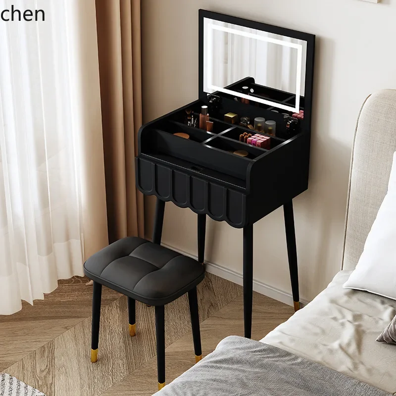 cream style vanity makeup desk all-in-one for home